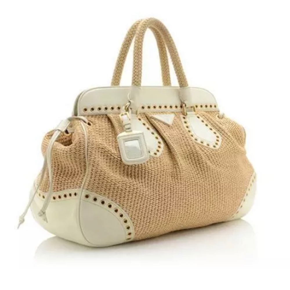 New Prada straw bag